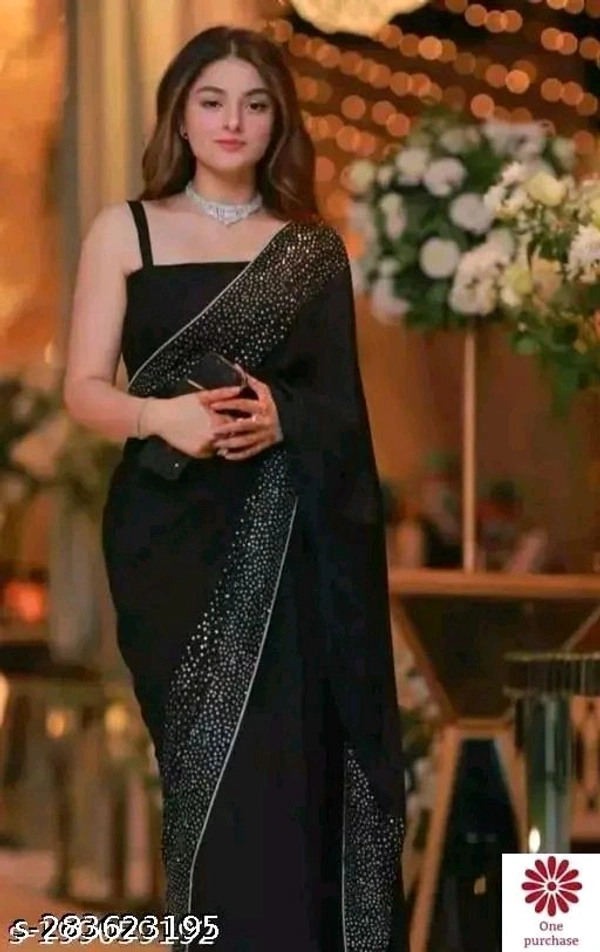 Saree  - Purple