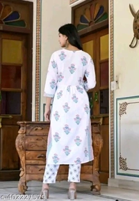 Girl's Kurti Pant Sat - XS