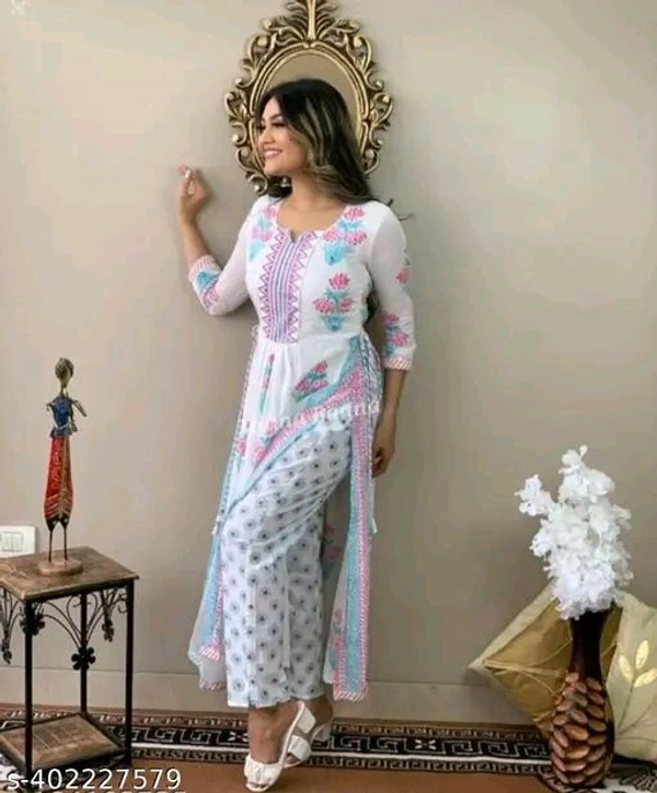 Girl's Kurti Pant Sat - M