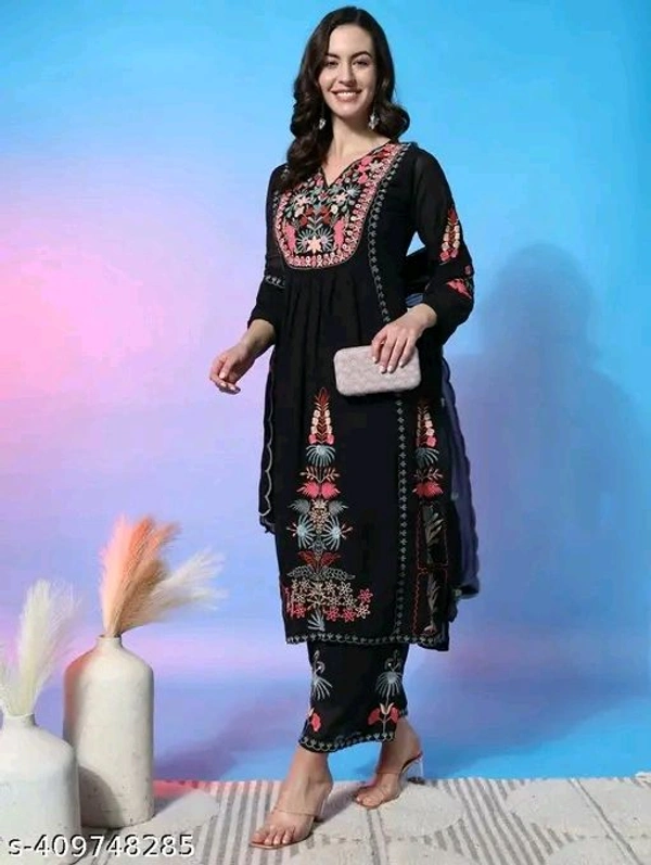 🌟Gold 🏅 , Navlik Aakarsha Superior, Girls' Kurti  - Black, XL