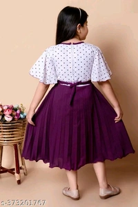 Girl frock  - Purple, 6-7year
