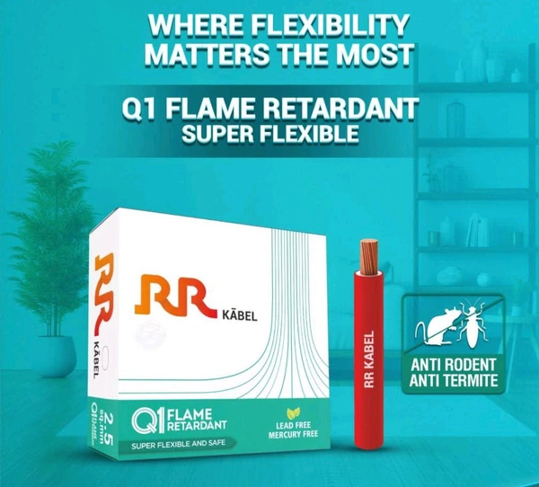 1mm Q1 Rr Wire Flame Retardent 100% Cooper Wire - blue