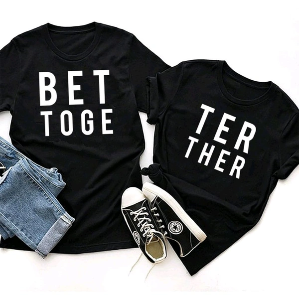 Better Together Black Tshirt  - S, Female