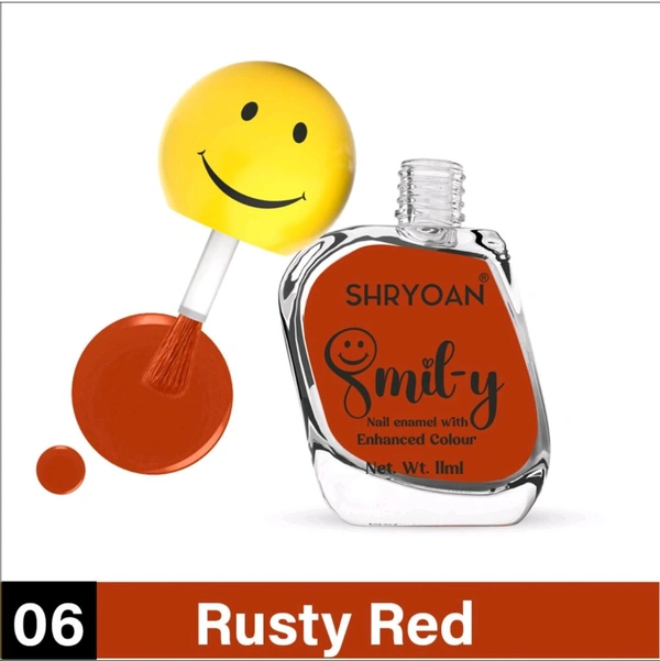 Shryoan Ultra Glossy Nail Paint - Rusty Red