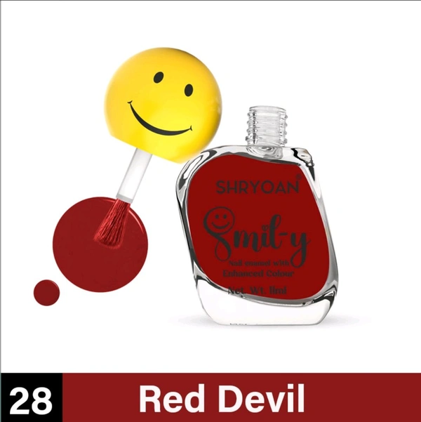 Shryoan Ultra Glossy Nail Paint - Red Devil