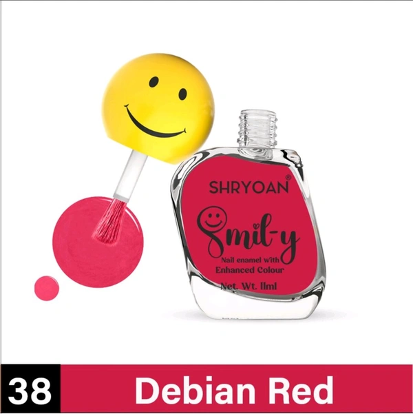 Shryoan Ultra Glossy Nail Paint - Debian Red