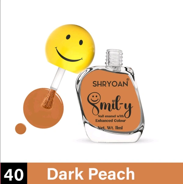 Shryoan Ultra Glossy Nail Paint - Dark Peach