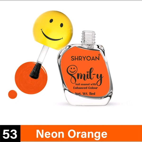 Shryoan Ultra Glossy Nail Paint - Neon Orange