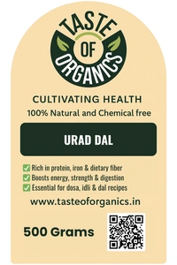 URAD DAL – Natural Black Gram Split - 0.5 KG