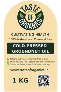 Nati Shenga Enne – Pure Cold-Pressed Groundnut Oil - 1000 ML