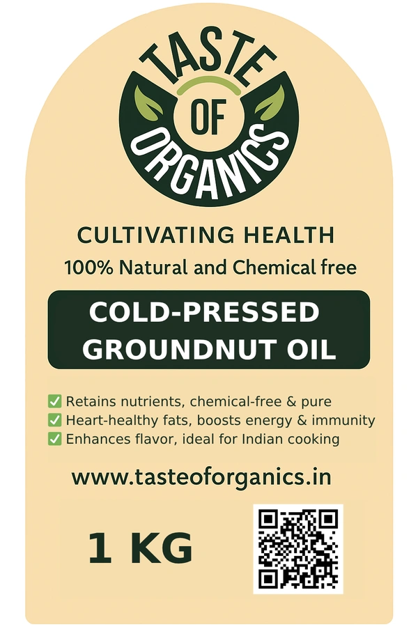 Nati Shenga Enne – Pure Cold-Pressed Groundnut Oil - 1000 ML