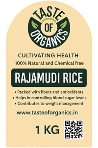 RAJMUDI RICE – Natural Unpolished Red Rice - 1 KG