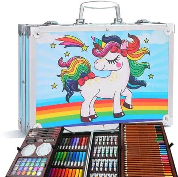 Coloring Kit - 145 Pcs Aluminium Briefcase