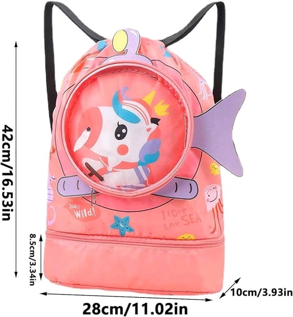 Trendy Swimming Bags For Kids With wet Cloths Section