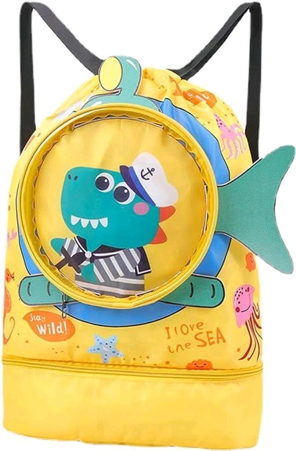 Trendy Swimming Bags For Kids With wet Cloths Section