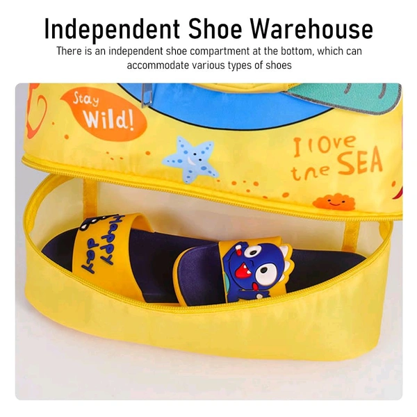 Trendy Swimming Bags For Kids With wet Cloths Section