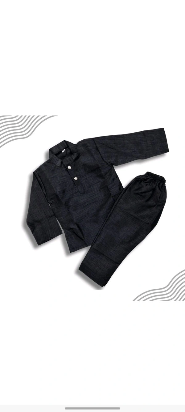 Shlvaay Baby Boys Festive s Party Kurta Wairstcoat And Pyjama Set (Black Park Of 1) - Gold, 1-2years