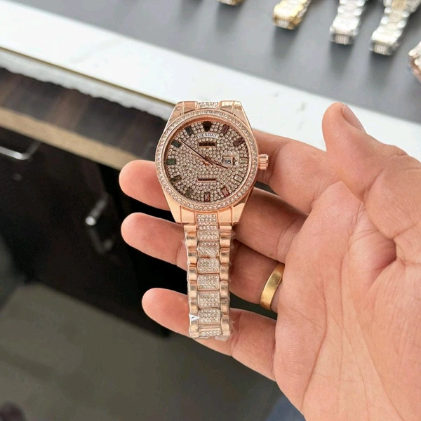 ROLEX DIAMOND WATCH.                                              WHATSAPP FOR COLOUR  - Bridal Heath, Unisex