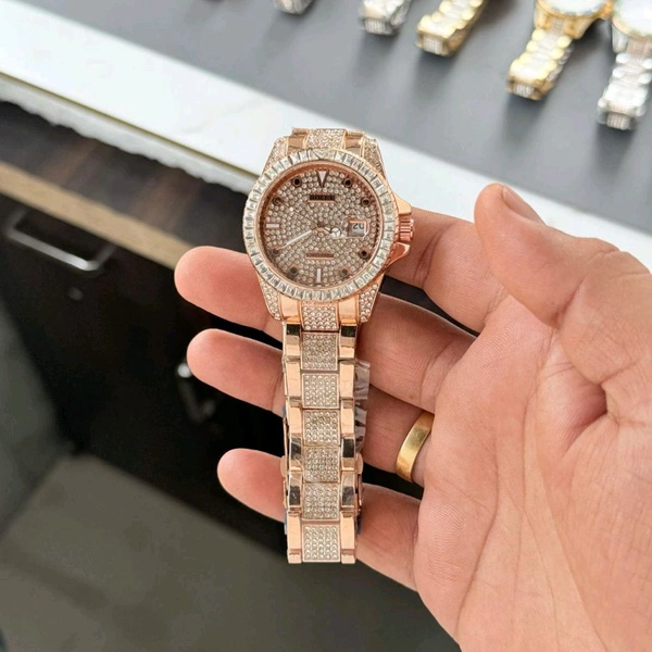 ROLEX DIAMOND WATCH.                                              WHATSAPP FOR COLOUR  - Bridal Heath, Unisex