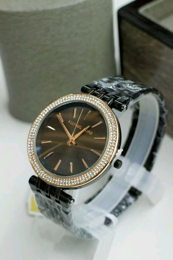 MICHAEL KORS Women's Watch                                    WHATSAPP FOR COLOUR  - Black, METAL BELT