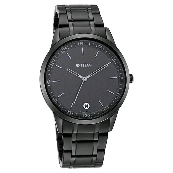 TITAN ORIGINAL MEN'S WATCH.                                      2YEARS WARRANTY  - Black, ALL