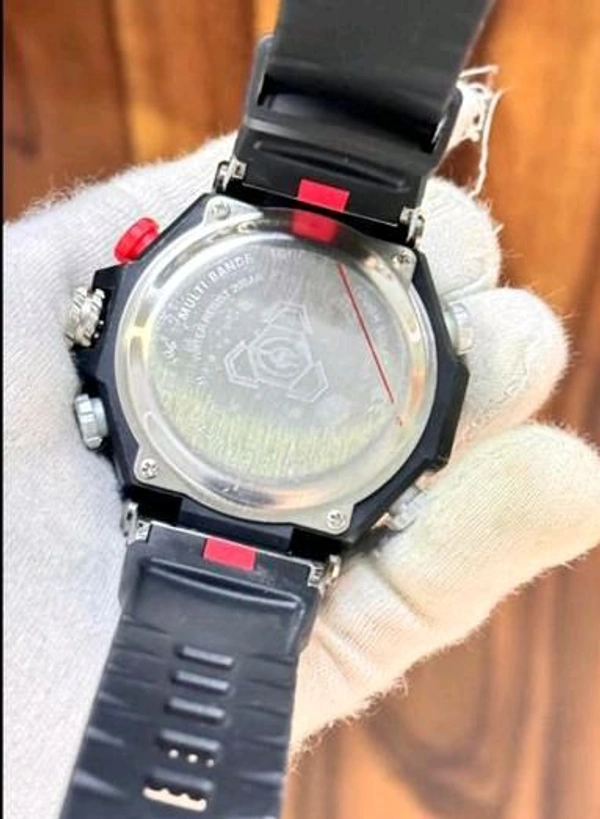 CASIO BRAND:- CASIO                                                                               G-SHOCK BEST QUALITY MEN'S WATCH                            DIAL:-SILVER                                                               BLACK BELT - Silver, ALL