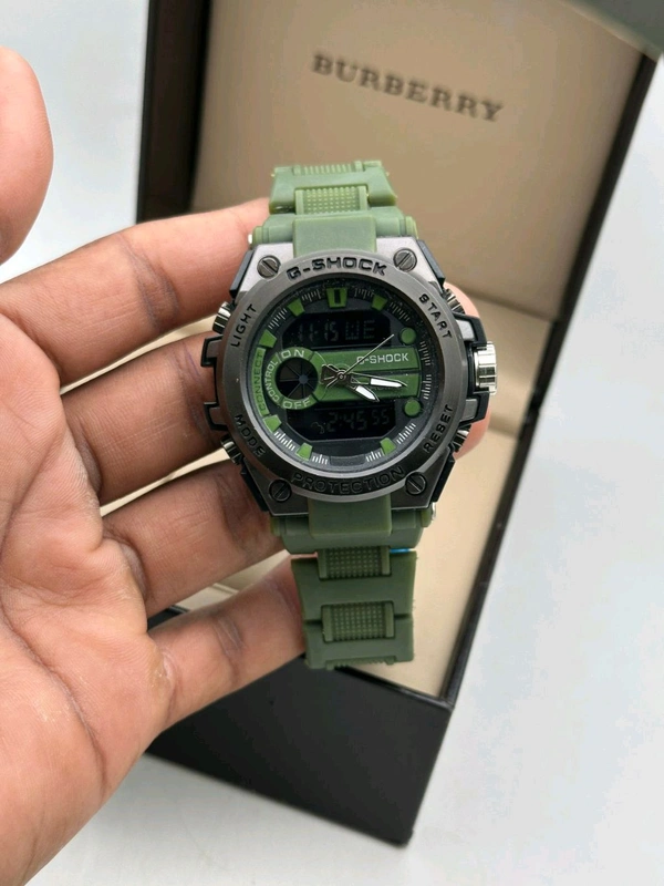 CASIO  G-SHOCK BEST QUALITY MEN'S WATCH                                                                DIAL:-GREEN                                                       BELT:-GREEN  - Forest Green, ALL