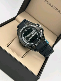 CASIO  G-SHOCK BEST QUALITY MEN'S WATCH                                                                DIAL:-SILVER BLACK                                                      BELT:-BLACK  - Black, ALL