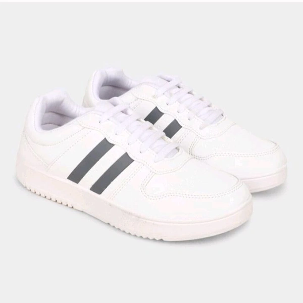Stridedge "Ziptoo StrideEdge™ Classic White Sneakers – Luxe Streetwear with Supreme Comfort & Style"
- White, 6