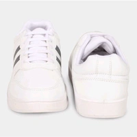 Stridedge "Ziptoo StrideEdge™ Classic White Sneakers – Luxe Streetwear with Supreme Comfort & Style"
- White, 6
