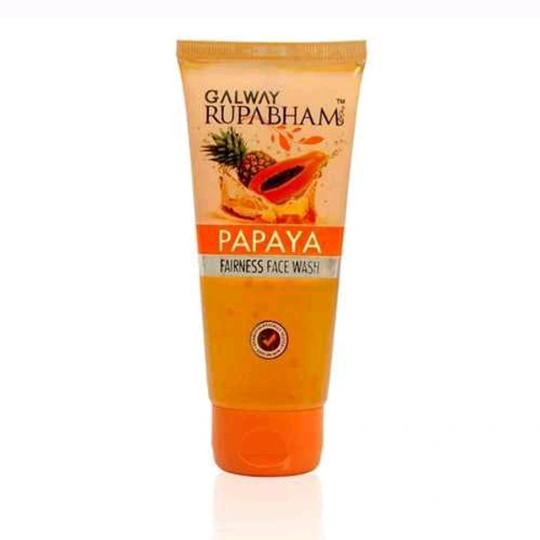 Galway Rupabham Papaya Fairness Face Wash - Web Orange, 500 Ml