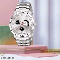 Steel strap Sports analog with Chain free for mens
 - Silver Chalice