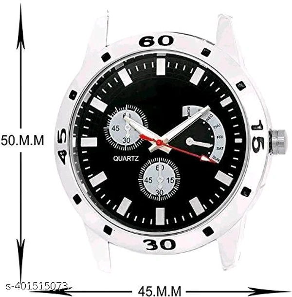 Steel strap Sports analog with Chain free for mens
 - Silver Chalice