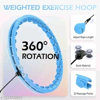 AAAventures Weighted Hula Circle with 24 Links (52 ) for Adults Weight Loss,  Fitness Hoop Plus Size, for Women Smart Exercise Equipment - (Multicolour) 
