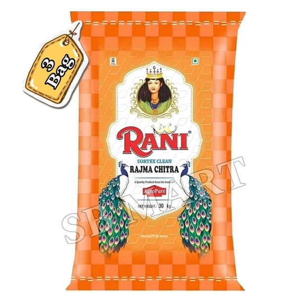 ( 3Bag )RANI Rajma Chitra 30kg