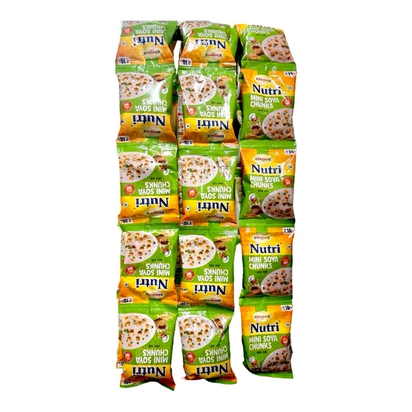 Nutri Mini Soya Badi MRP:₹10 (Ladi - 10Pc)