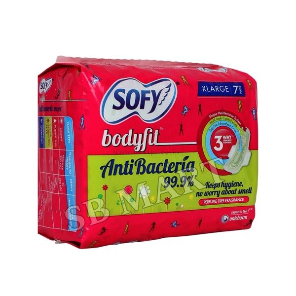 Sofy Body Fit Sanity Napkin Anti Bacteria, Exta Long, 7N MRP:₹70 (48N)