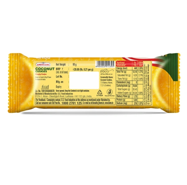 American Coconut  Cookies MRP:₹20 