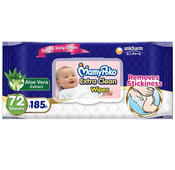 Mamy Poko Baby Wipes 50 