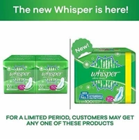 Whisper Ultra Soft Sanitary Napkin XL With Wings, 60 N