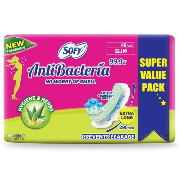 Sofy Bodyfit Anti Bacteria XL Sanitary Pads 48 pcs