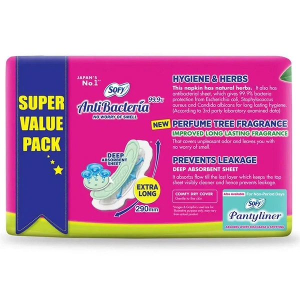 Sofy Bodyfit Anti Bacteria XL Sanitary Pads 48 pcs