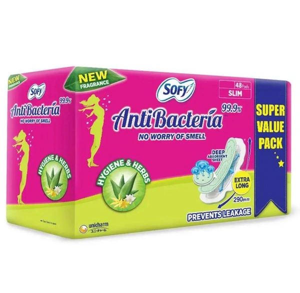Sofy Bodyfit Anti Bacteria XL Sanitary Pads 48 pcs