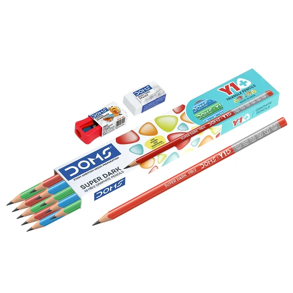 DOMS Y1+ Pencil 10 Pcs (10Unit)