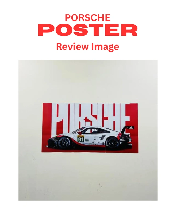 PORSCHE CAR POSTER - 12 X 18 inches