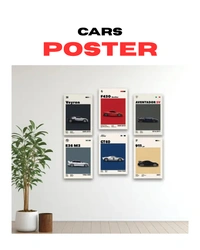  6 CARS POSTERS |300gsm paper||GEARSHIFT.IND| - A4