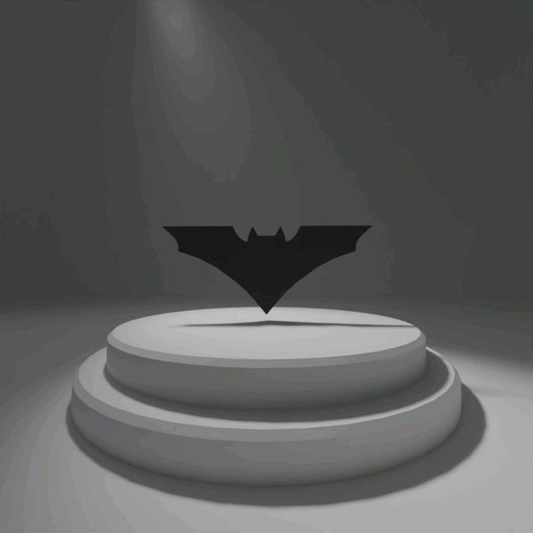 BATMAN WITH BACKLIGHT ILLUMINATED - Black, 24inch