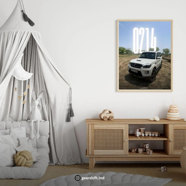 gearshift.ind  ACRYLIC CUSTOM CAR DRL WALL ART  - 60x100cm