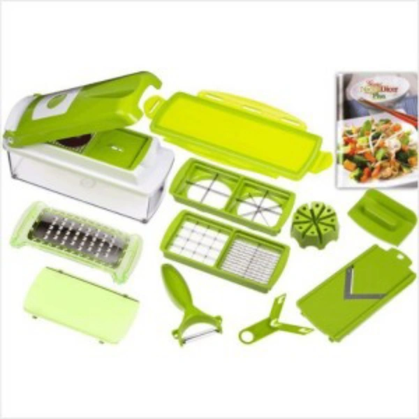 Famous 12 In 1 Choper Nicer Dicer Famous - green