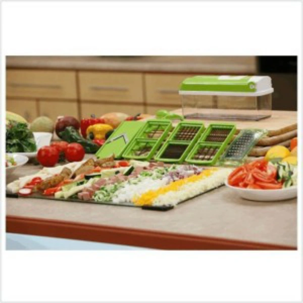 Famous 12 In 1 Choper Nicer Dicer Famous - green